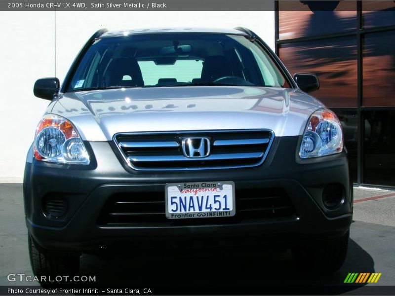 Satin Silver Metallic / Black 2005 Honda CR-V LX 4WD