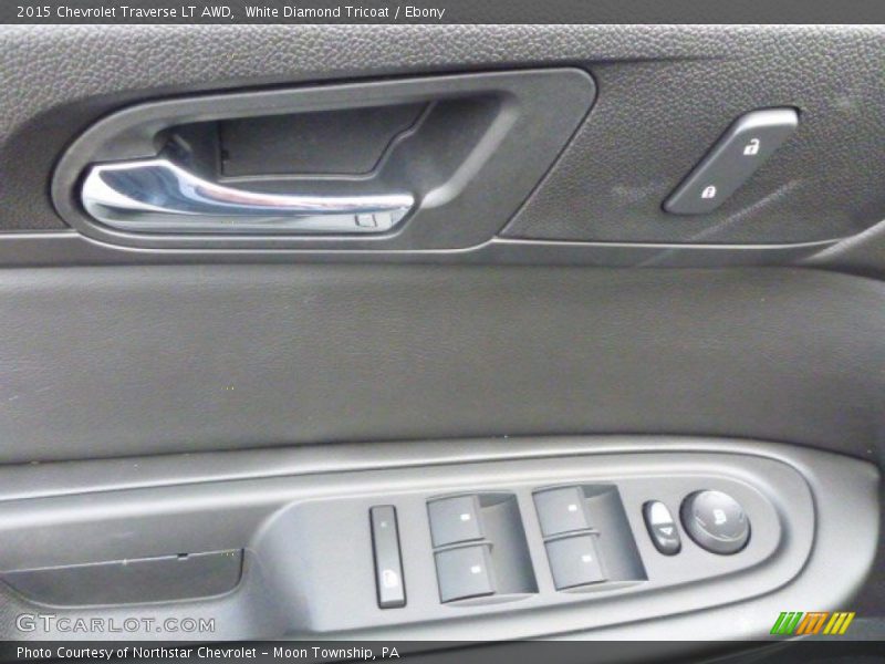 White Diamond Tricoat / Ebony 2015 Chevrolet Traverse LT AWD
