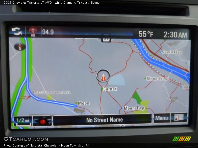 White Diamond Tricoat / Ebony 2015 Chevrolet Traverse LT AWD