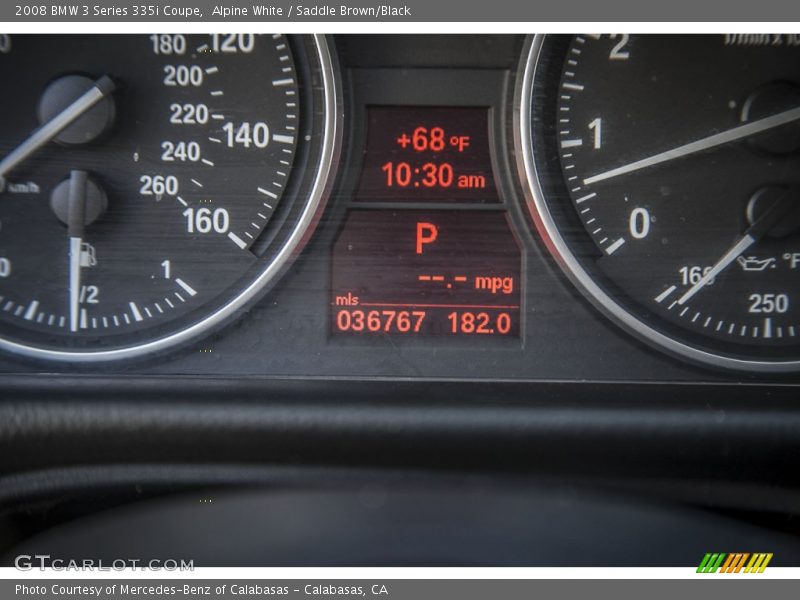 Alpine White / Saddle Brown/Black 2008 BMW 3 Series 335i Coupe