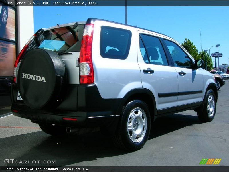Satin Silver Metallic / Black 2005 Honda CR-V LX 4WD