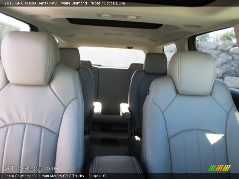 White Diamond Tricoat / Cocoa Dune 2015 GMC Acadia Denali AWD