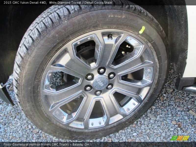White Diamond Tricoat / Denali Cocoa/Shale 2015 GMC Yukon Denali 4WD