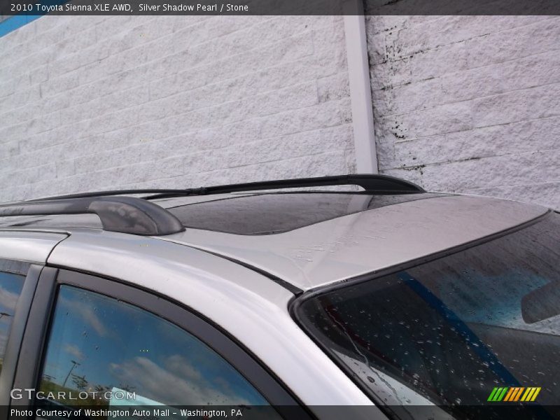Silver Shadow Pearl / Stone 2010 Toyota Sienna XLE AWD