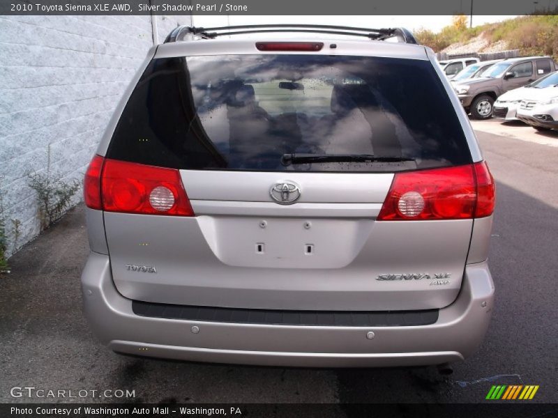 Silver Shadow Pearl / Stone 2010 Toyota Sienna XLE AWD