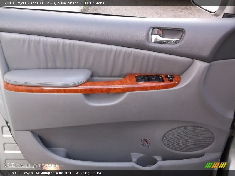 Silver Shadow Pearl / Stone 2010 Toyota Sienna XLE AWD