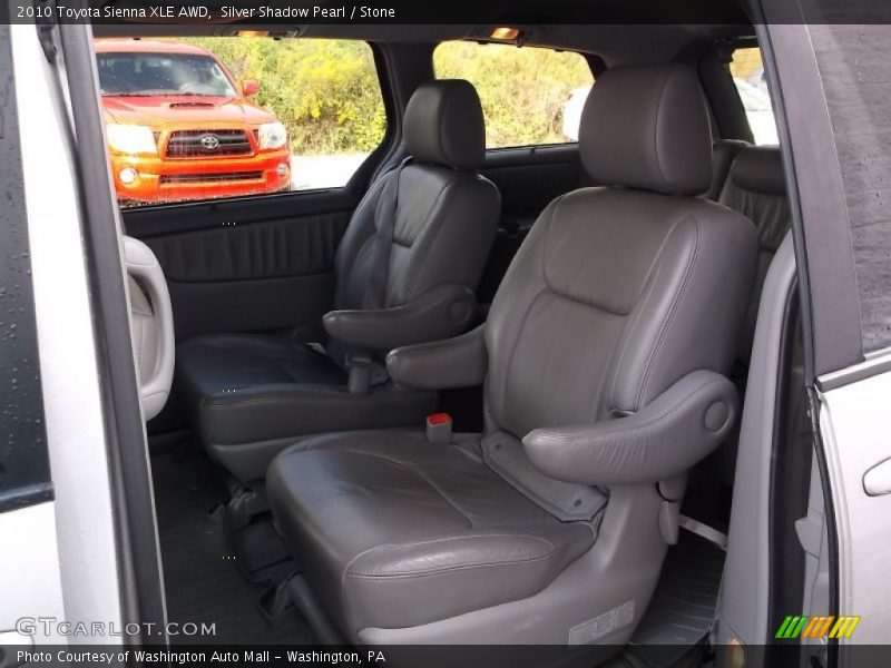 Silver Shadow Pearl / Stone 2010 Toyota Sienna XLE AWD