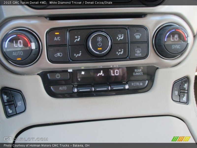 White Diamond Tricoat / Denali Cocoa/Shale 2015 GMC Yukon Denali 4WD