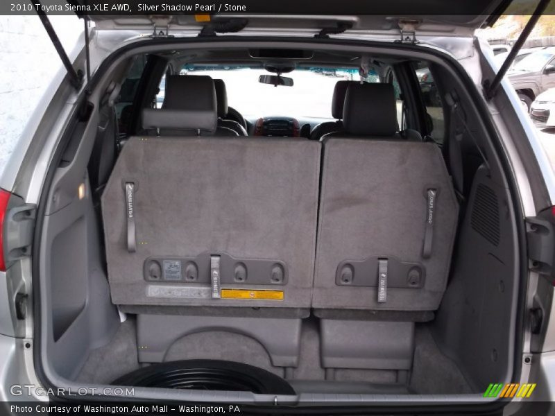 Silver Shadow Pearl / Stone 2010 Toyota Sienna XLE AWD