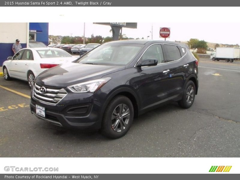 Twilight Black / Gray 2015 Hyundai Santa Fe Sport 2.4 AWD