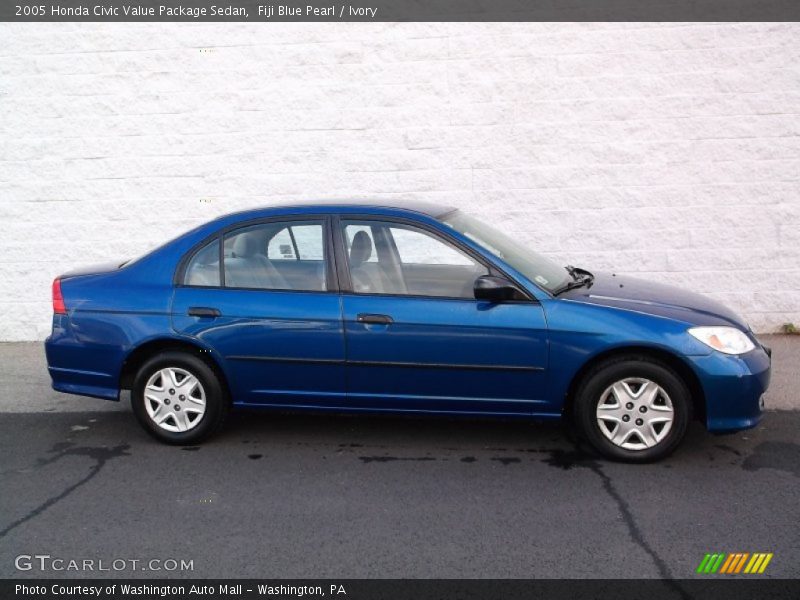 Fiji Blue Pearl / Ivory 2005 Honda Civic Value Package Sedan