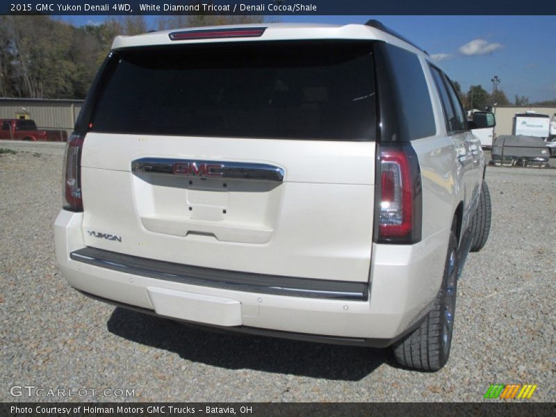 White Diamond Tricoat / Denali Cocoa/Shale 2015 GMC Yukon Denali 4WD