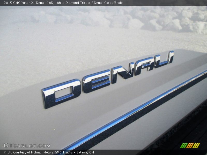 White Diamond Tricoat / Denali Cocoa/Shale 2015 GMC Yukon XL Denali 4WD