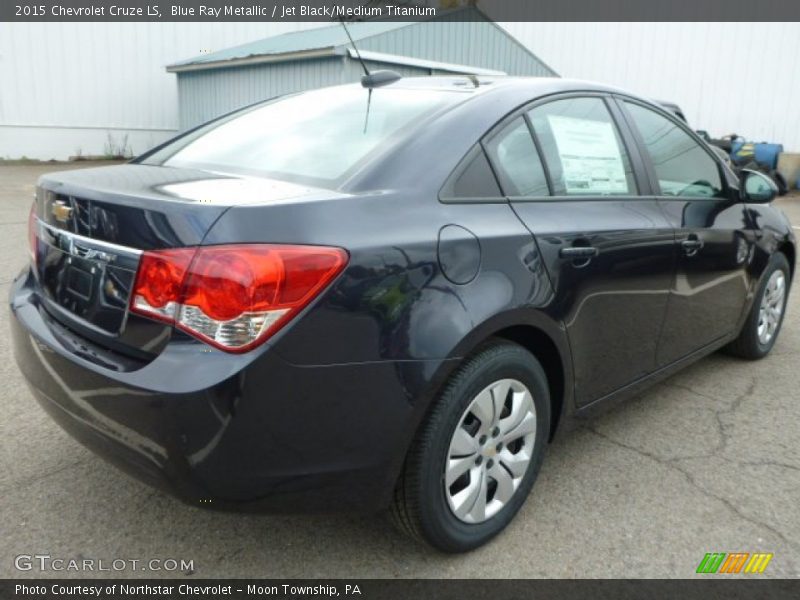 Blue Ray Metallic / Jet Black/Medium Titanium 2015 Chevrolet Cruze LS