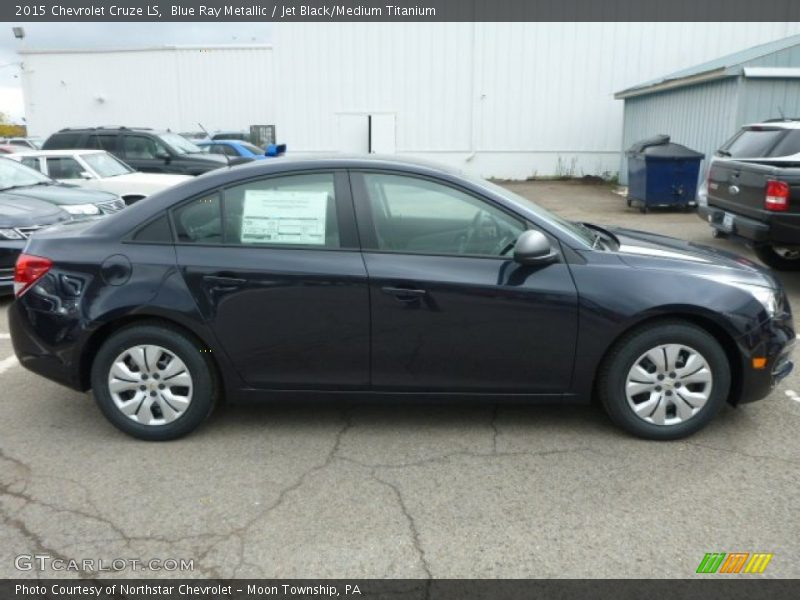 Blue Ray Metallic / Jet Black/Medium Titanium 2015 Chevrolet Cruze LS