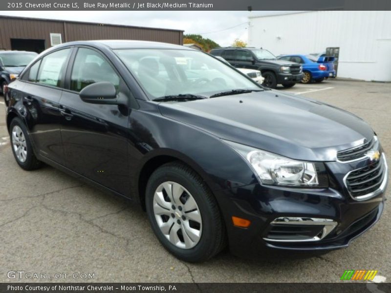 Blue Ray Metallic / Jet Black/Medium Titanium 2015 Chevrolet Cruze LS