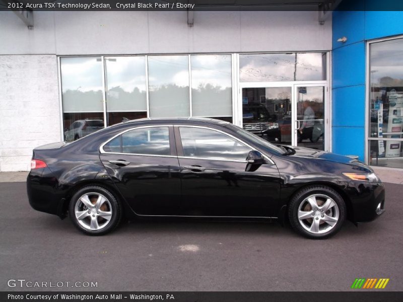 Crystal Black Pearl / Ebony 2012 Acura TSX Technology Sedan
