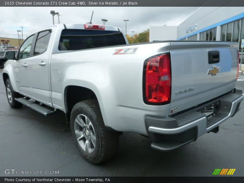 Silver Ice Metallic / Jet Black 2015 Chevrolet Colorado Z71 Crew Cab 4WD
