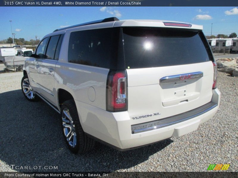White Diamond Tricoat / Denali Cocoa/Shale 2015 GMC Yukon XL Denali 4WD