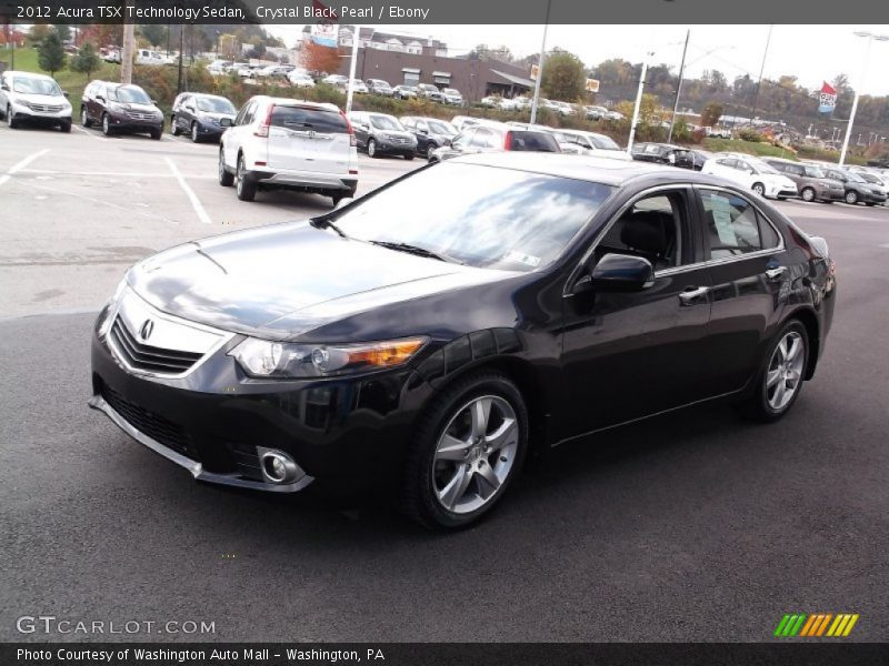 Crystal Black Pearl / Ebony 2012 Acura TSX Technology Sedan
