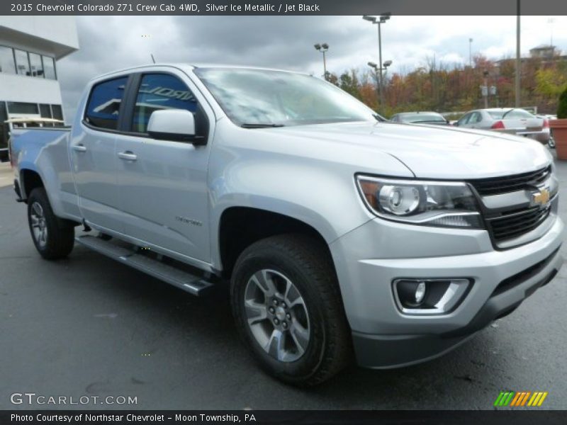 Silver Ice Metallic / Jet Black 2015 Chevrolet Colorado Z71 Crew Cab 4WD