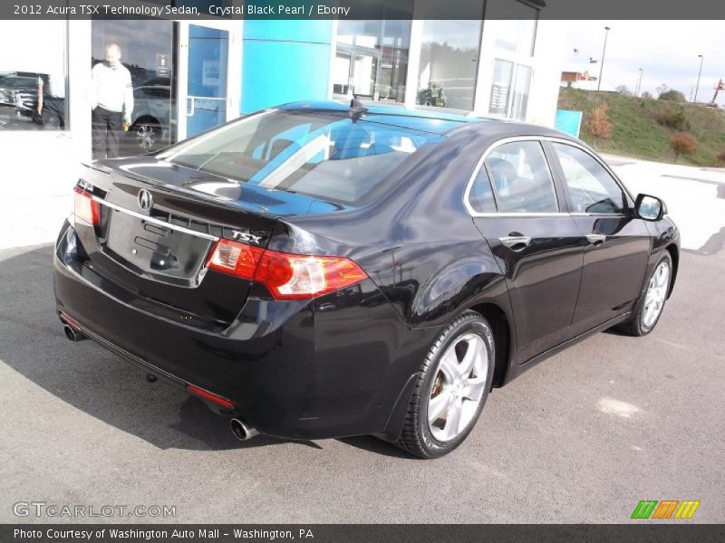 Crystal Black Pearl / Ebony 2012 Acura TSX Technology Sedan