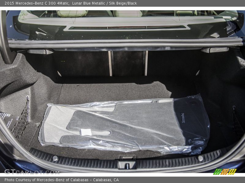 Lunar Blue Metallic / Silk Beige/Black 2015 Mercedes-Benz C 300 4Matic