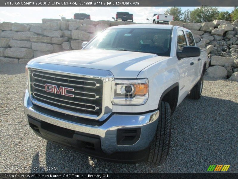 Summit White / Jet Black/Dark Ash 2015 GMC Sierra 2500HD Crew Cab 4x4