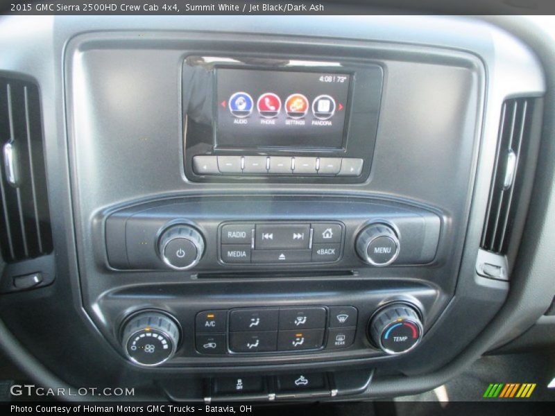 Summit White / Jet Black/Dark Ash 2015 GMC Sierra 2500HD Crew Cab 4x4