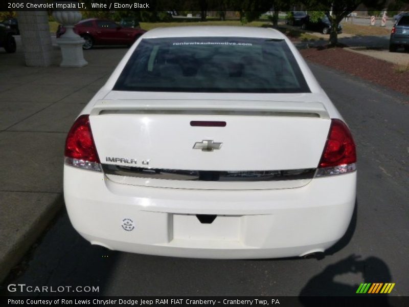 White / Ebony Black 2006 Chevrolet Impala LT