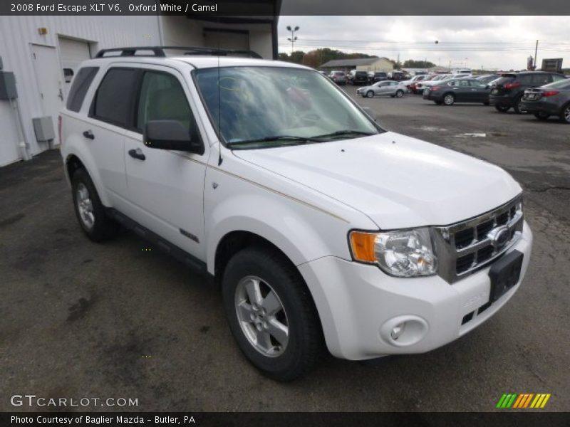 Oxford White / Camel 2008 Ford Escape XLT V6