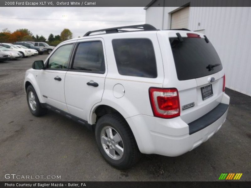 Oxford White / Camel 2008 Ford Escape XLT V6