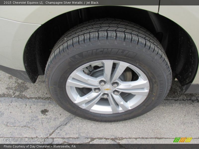 Champagne Silver Metallic / Jet Black 2015 Chevrolet Equinox LS