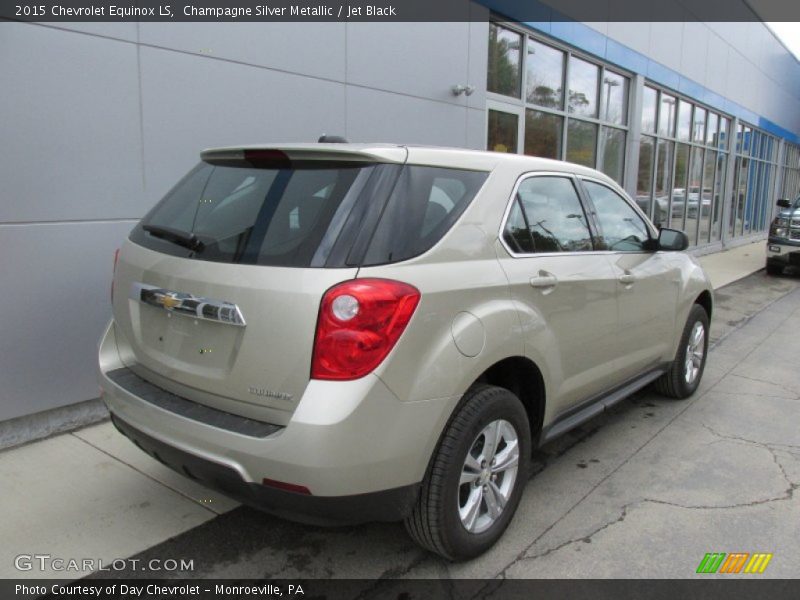 Champagne Silver Metallic / Jet Black 2015 Chevrolet Equinox LS