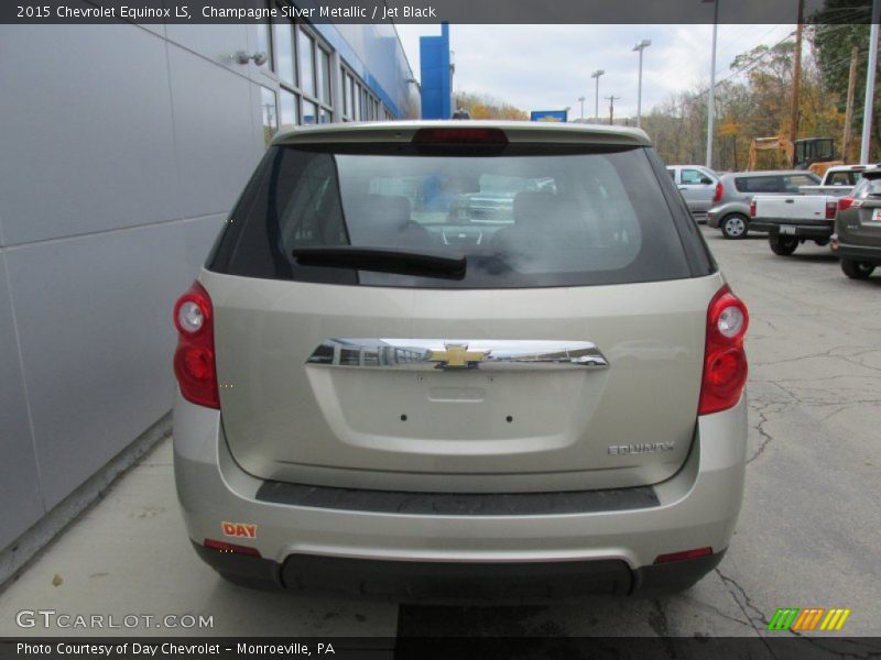 Champagne Silver Metallic / Jet Black 2015 Chevrolet Equinox LS