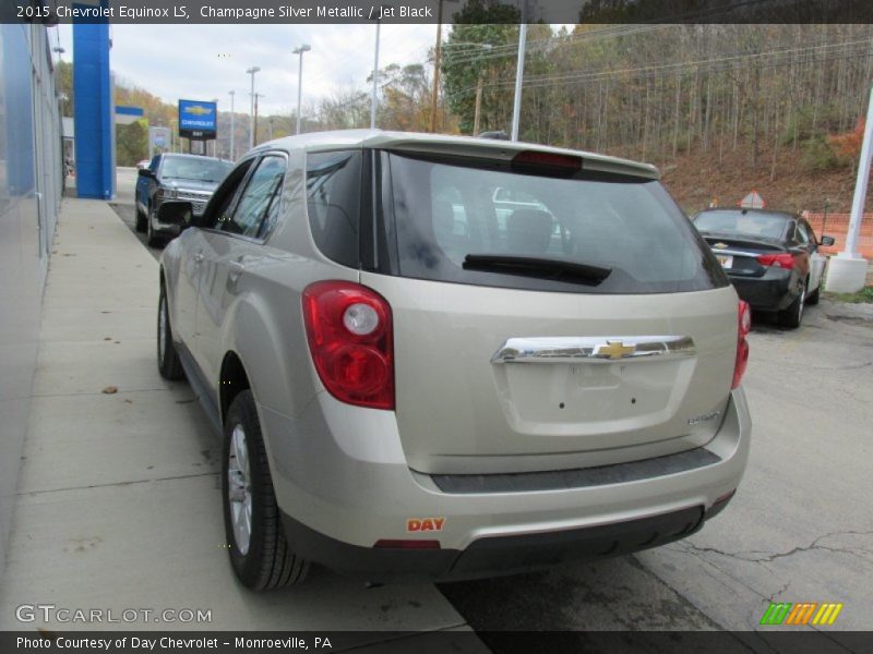 Champagne Silver Metallic / Jet Black 2015 Chevrolet Equinox LS