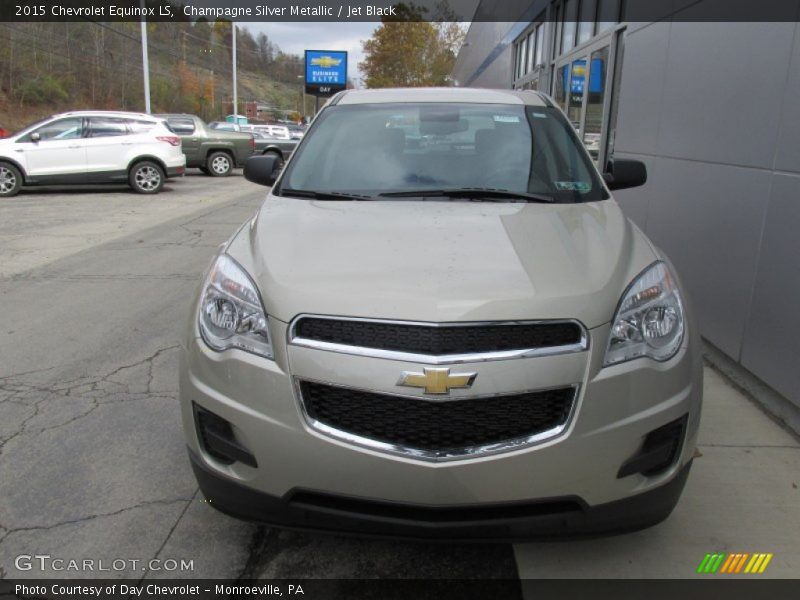 Champagne Silver Metallic / Jet Black 2015 Chevrolet Equinox LS
