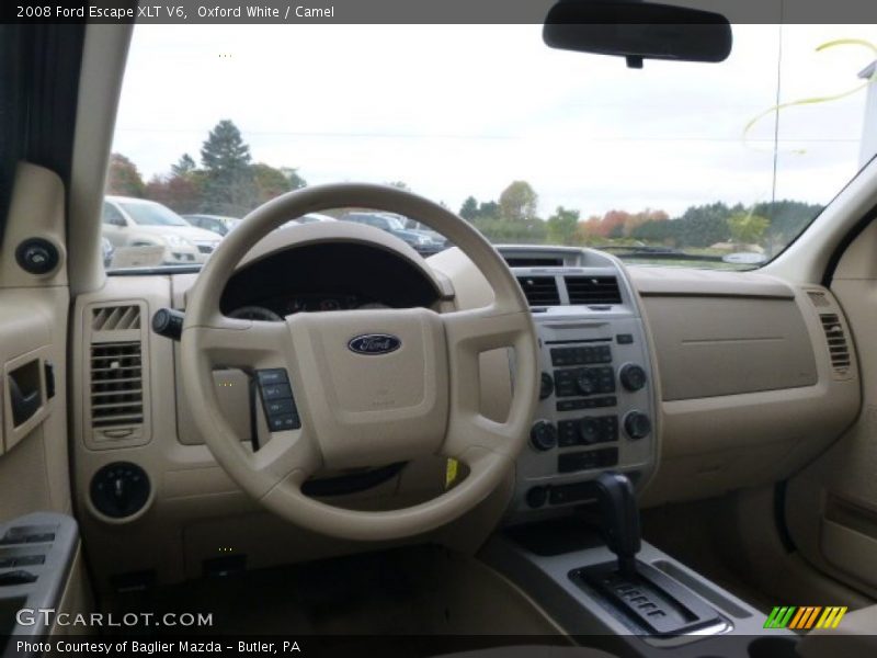 Oxford White / Camel 2008 Ford Escape XLT V6