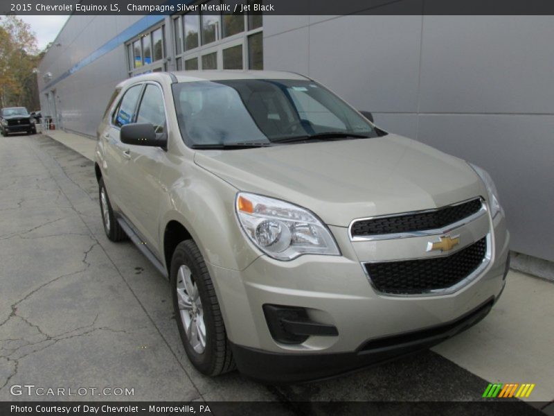 Champagne Silver Metallic / Jet Black 2015 Chevrolet Equinox LS