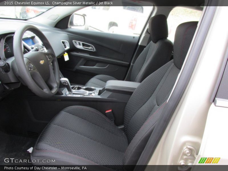Champagne Silver Metallic / Jet Black 2015 Chevrolet Equinox LS