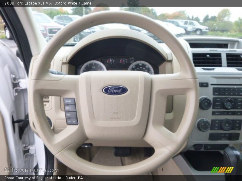 Oxford White / Camel 2008 Ford Escape XLT V6