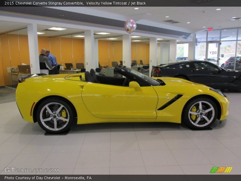 Velocity Yellow Tintcoat / Jet Black 2015 Chevrolet Corvette Stingray Convertible
