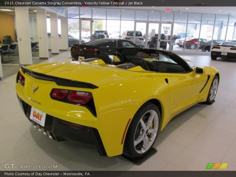 Velocity Yellow Tintcoat / Jet Black 2015 Chevrolet Corvette Stingray Convertible