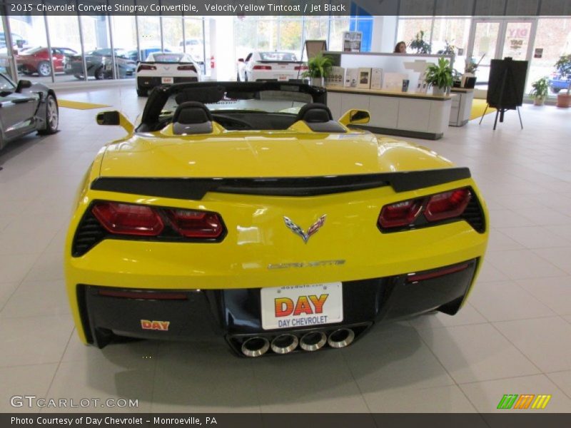 Velocity Yellow Tintcoat / Jet Black 2015 Chevrolet Corvette Stingray Convertible