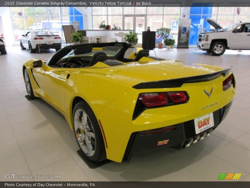 Velocity Yellow Tintcoat / Jet Black 2015 Chevrolet Corvette Stingray Convertible