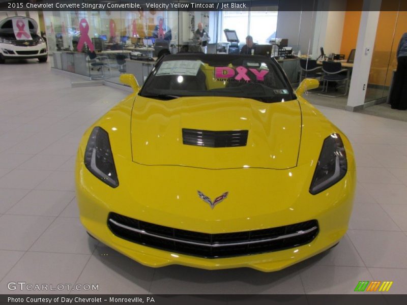Velocity Yellow Tintcoat / Jet Black 2015 Chevrolet Corvette Stingray Convertible