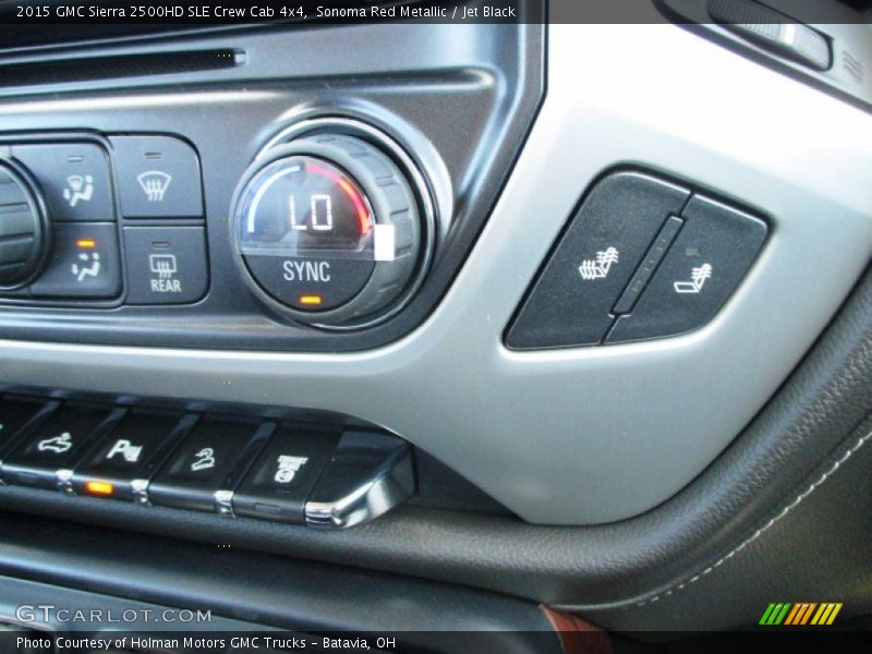 Sonoma Red Metallic / Jet Black 2015 GMC Sierra 2500HD SLE Crew Cab 4x4