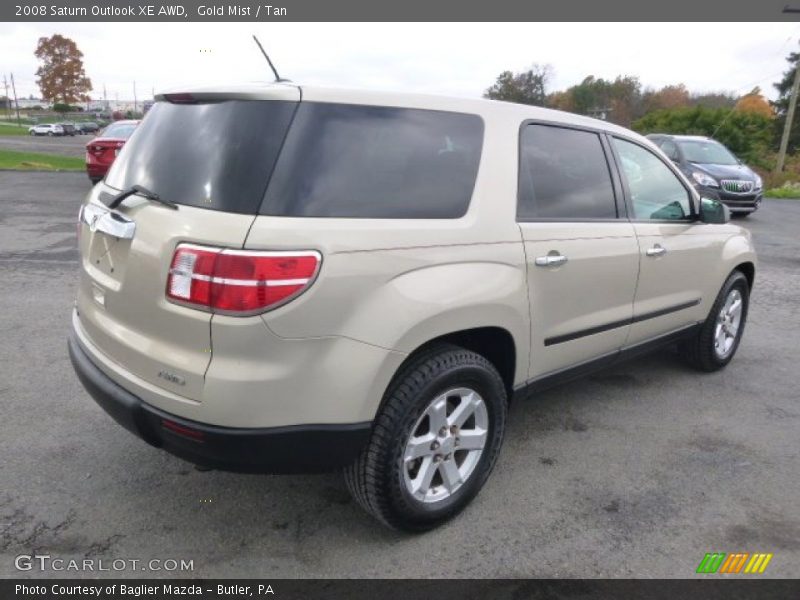 Gold Mist / Tan 2008 Saturn Outlook XE AWD