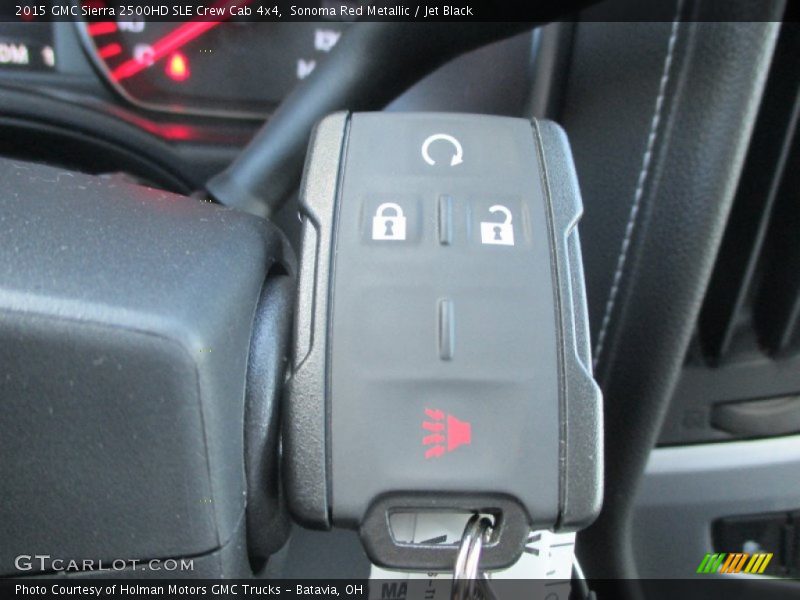 Sonoma Red Metallic / Jet Black 2015 GMC Sierra 2500HD SLE Crew Cab 4x4