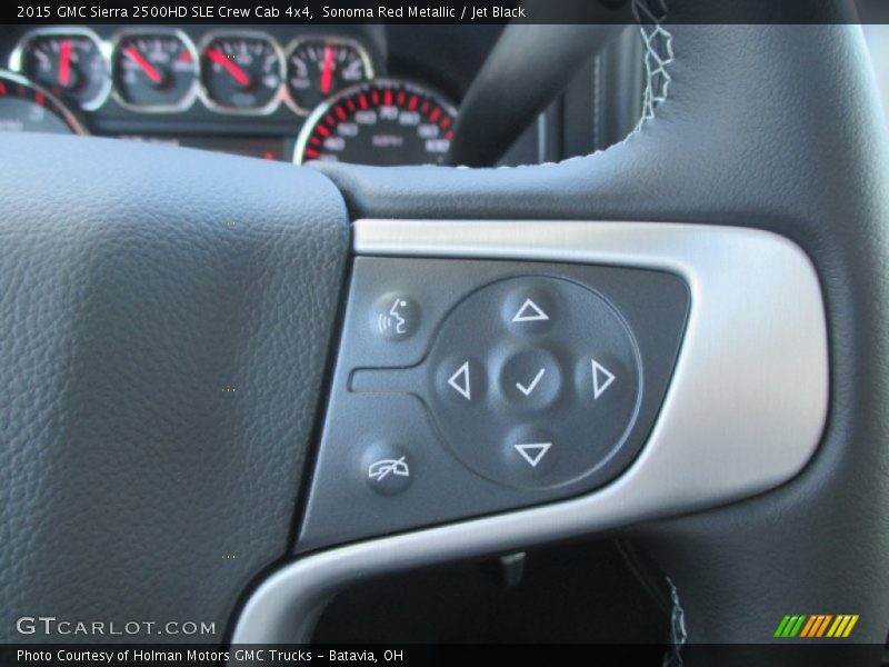 Sonoma Red Metallic / Jet Black 2015 GMC Sierra 2500HD SLE Crew Cab 4x4
